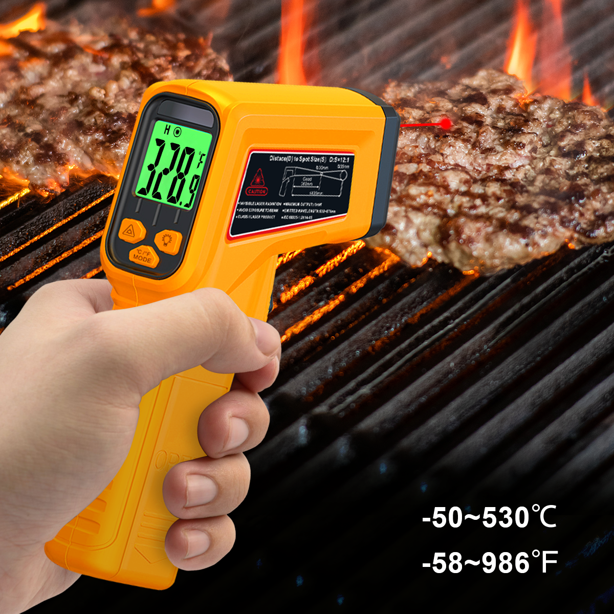 Kitchen Appliances For Cooking - Infrared Thermometer Non-Contact Food Thermometer Gun