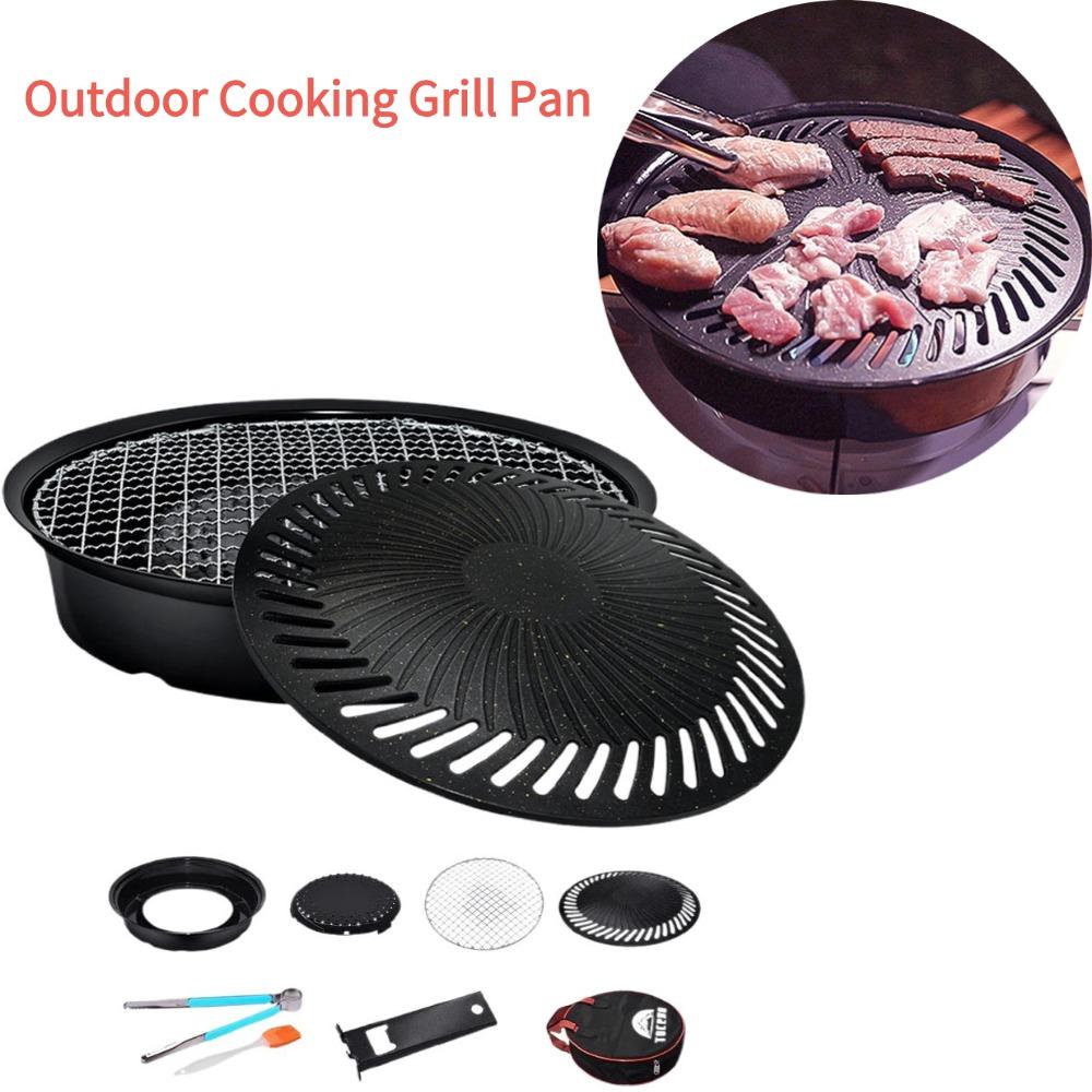 Fondue Set Electric - Korean Smokeless Barbecue Grill Pan Gas