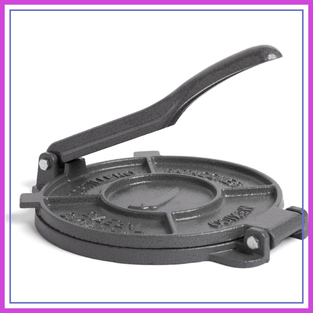 Tortilla Press Cast - 8 Inch Cast Iron Tortilla Press