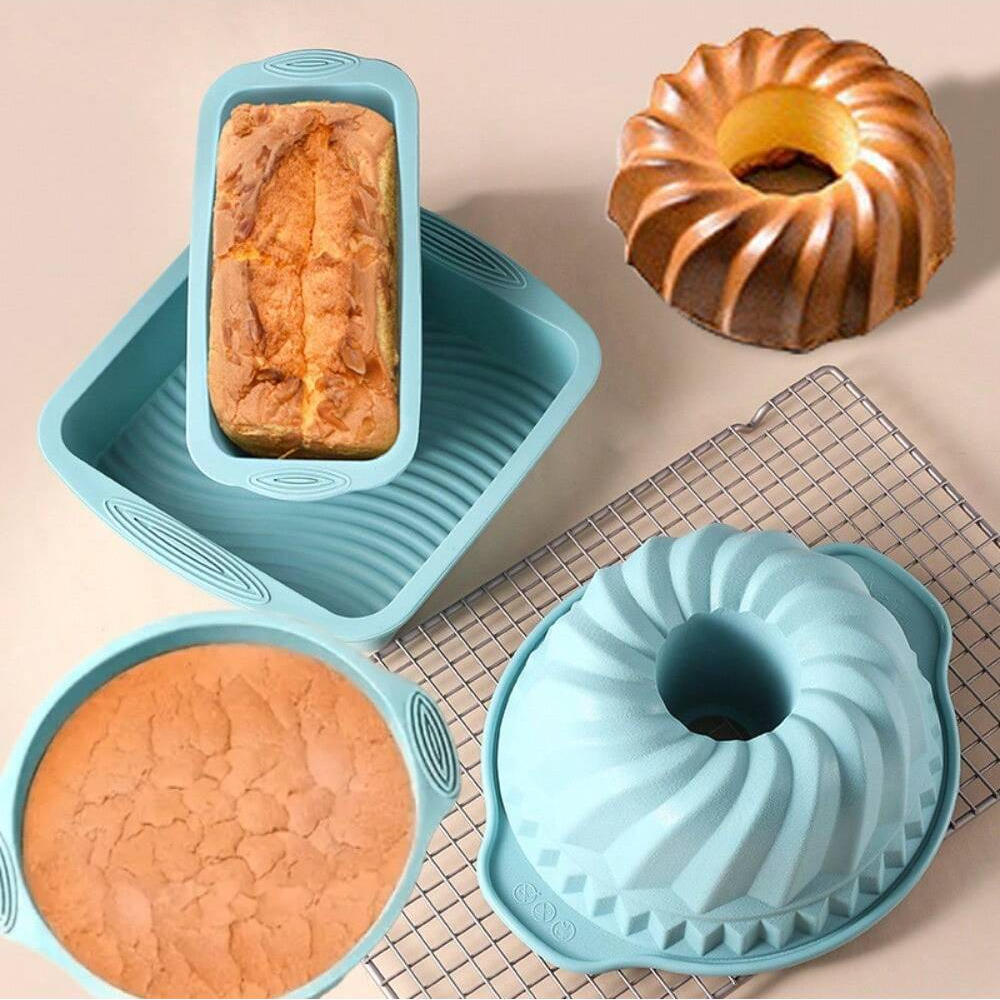 Kitchen Appliances Design - Silicone Cake Baking Mould Set High-temperature