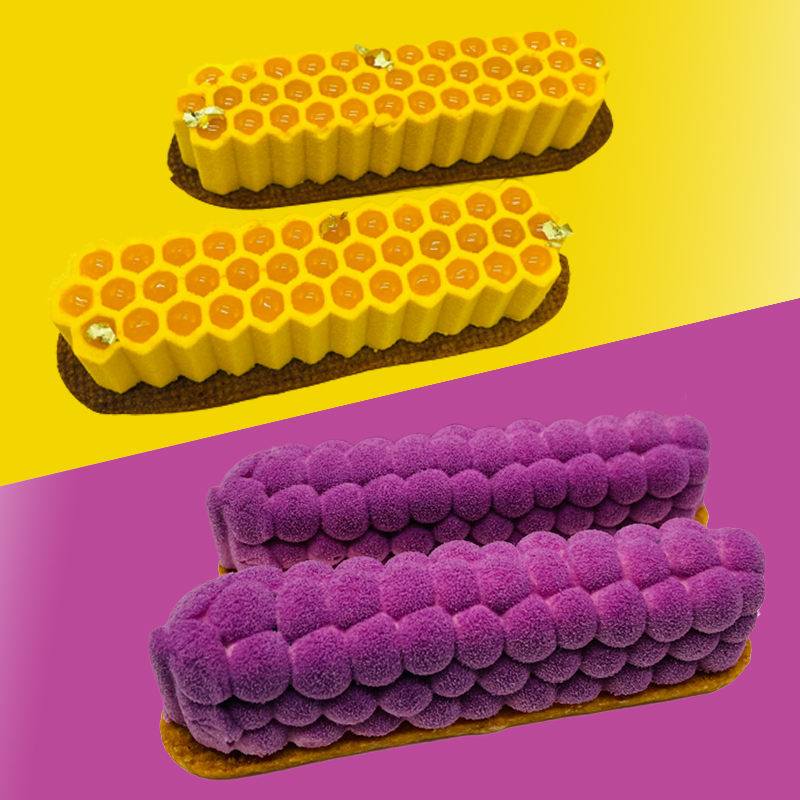 Kitchen Appliances Design - Honeycomb and Grape Shape Long Mousse