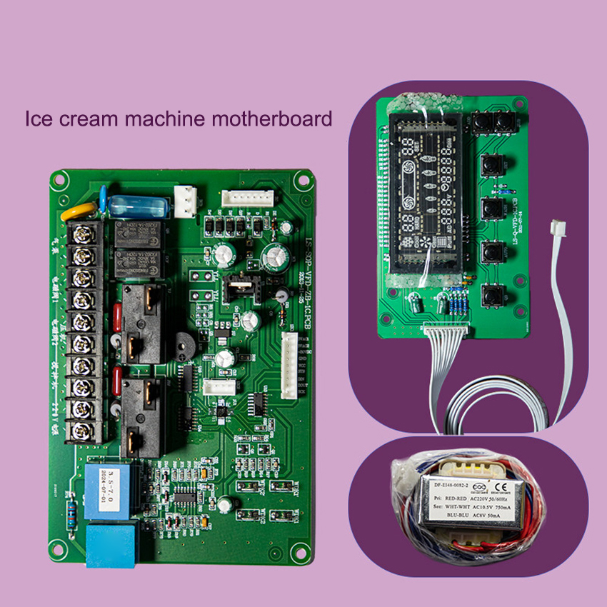 Ice Cream Maker Electric - 220V Ice Cream Machine Accessories Computer