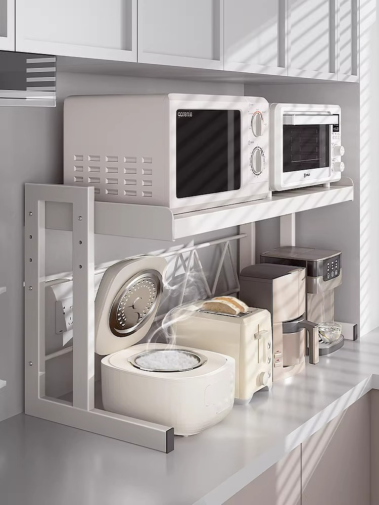 Kitchen Appliances Countertop - Kitchen Multi-Function Storage Rack Integrated Microwave