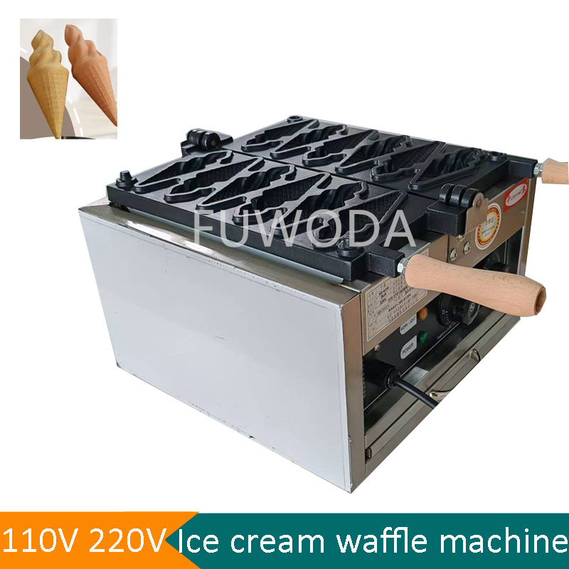 Ice Cream Maker Electric - Electric Ice Cream Waffle Cone Making