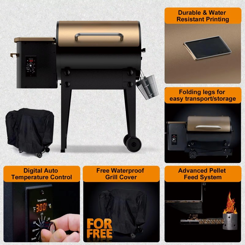 BBQ Portable Foldable Pellet G - Electric Smoker Bbq 리뷰 및 가격