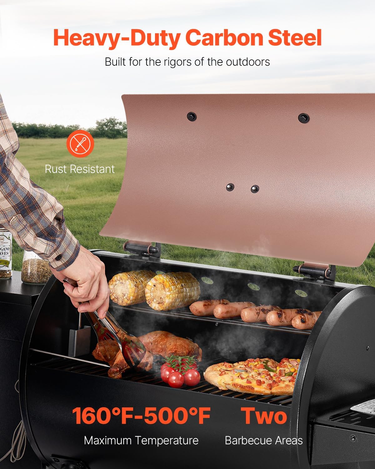 Wood Pellet Grill Smoker, 8 in - Electric Smoker Bbq 리뷰 및 가격