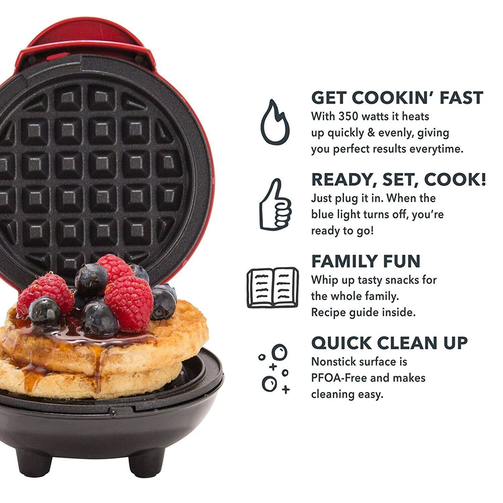 Mini Waffle Maker Bubble Egg C - Kitchen Appliances Small 리뷰 및 가격