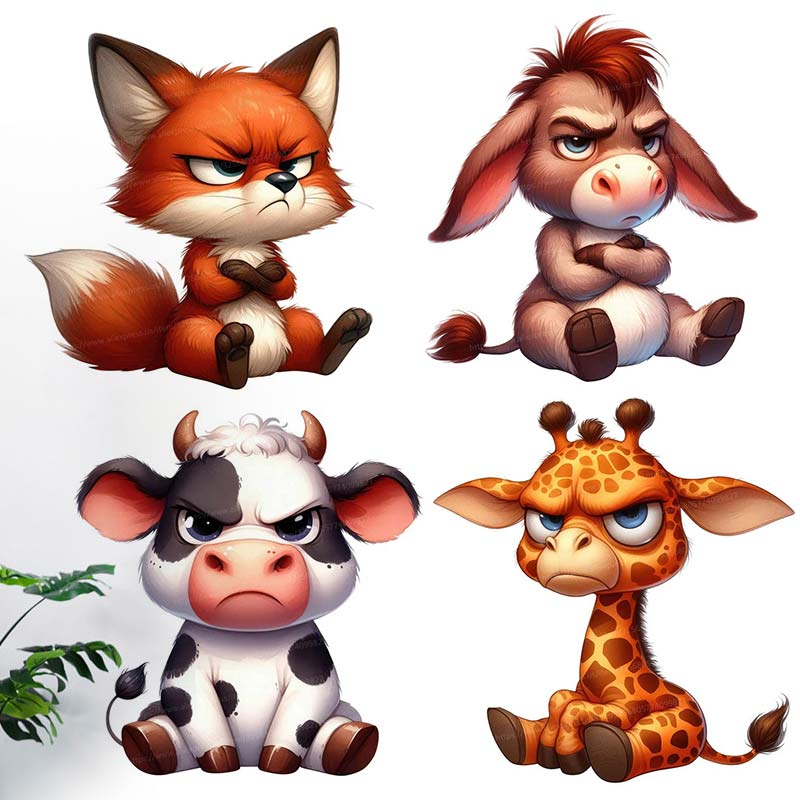 Grumpy Animals Wall Sticker Li - Kitchen Appliances Design 리뷰 및 가격