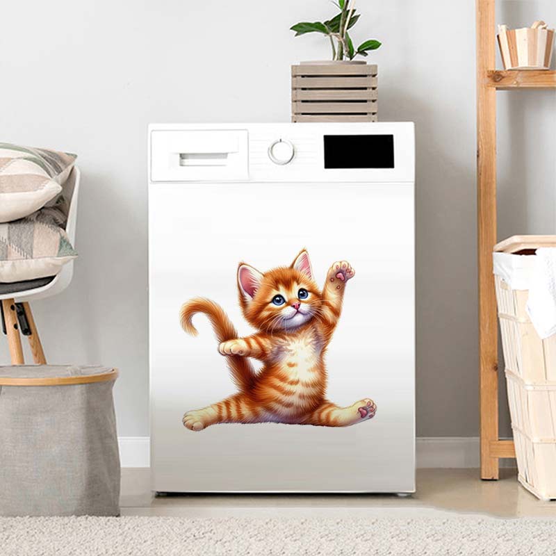 Yoga Cat  Wall Sticker Removab - Kitchen Appliances Design 리뷰 및 가격