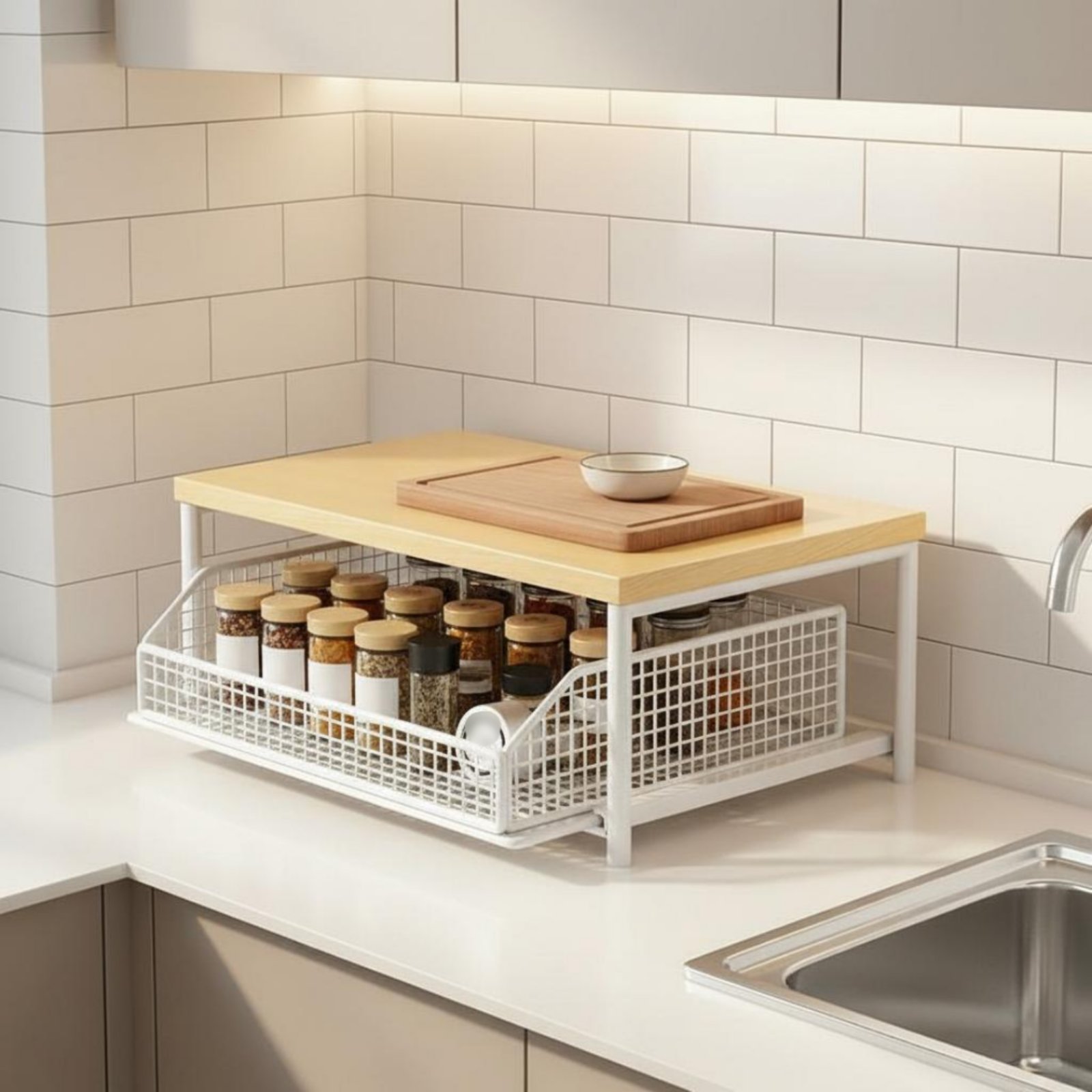 2-Tier Kitchen Counter Rack Sp - Kitchen Appliances Countertop 리뷰 및 가격