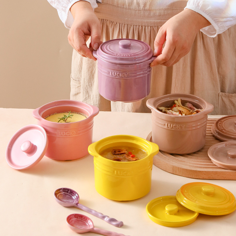 Double Lid Ceramic Bowl,Bird's - Kitchen Appliances For Cooking 리뷰 및 가격