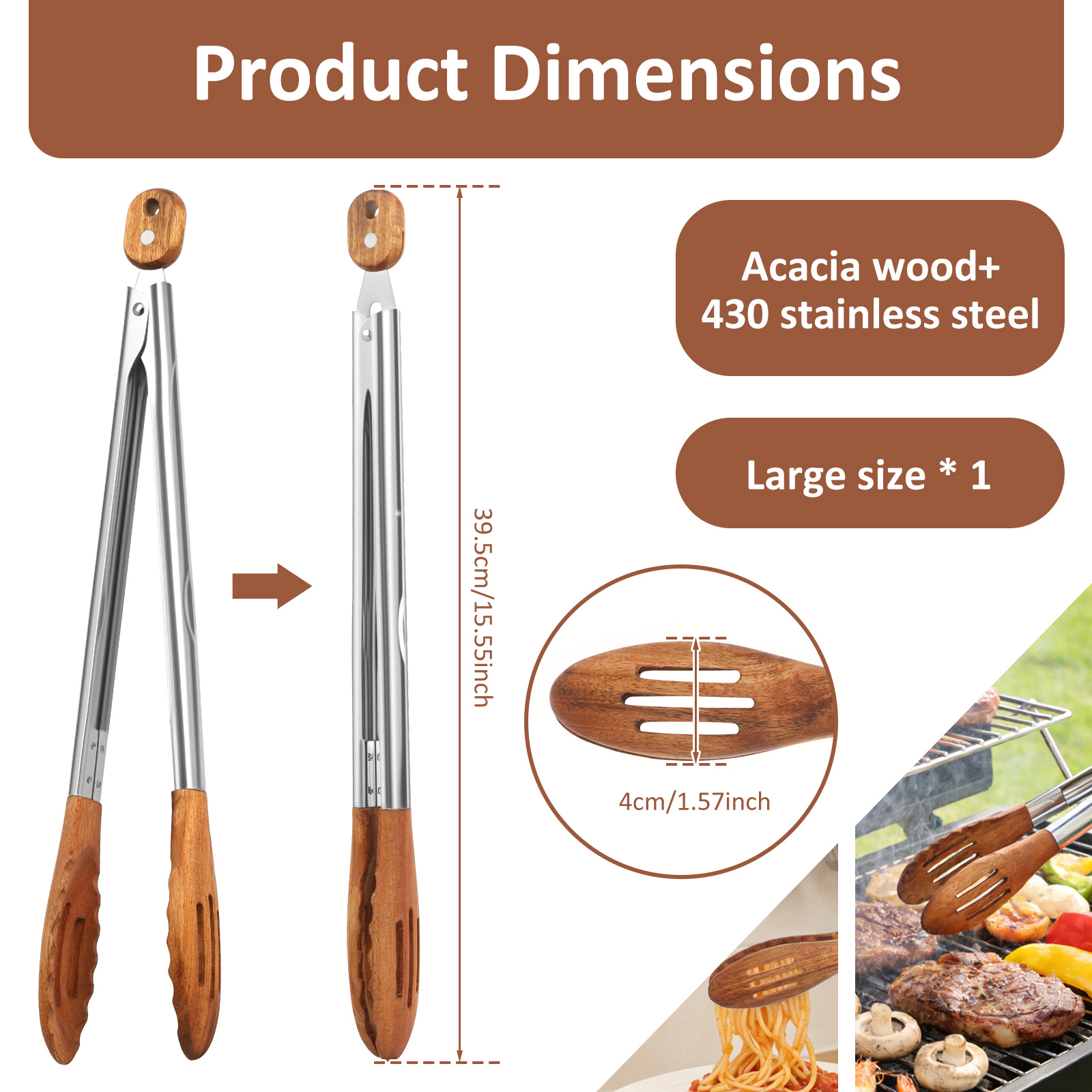 Wooden Kitchen Cooking Tongs B - Kitchen Appliances For Cooking 리뷰 및 가격
