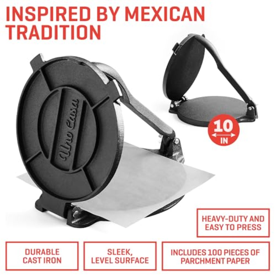 Cast Iron Tortilla Press Comal - Tortilla Press Cast 리뷰 및 가격