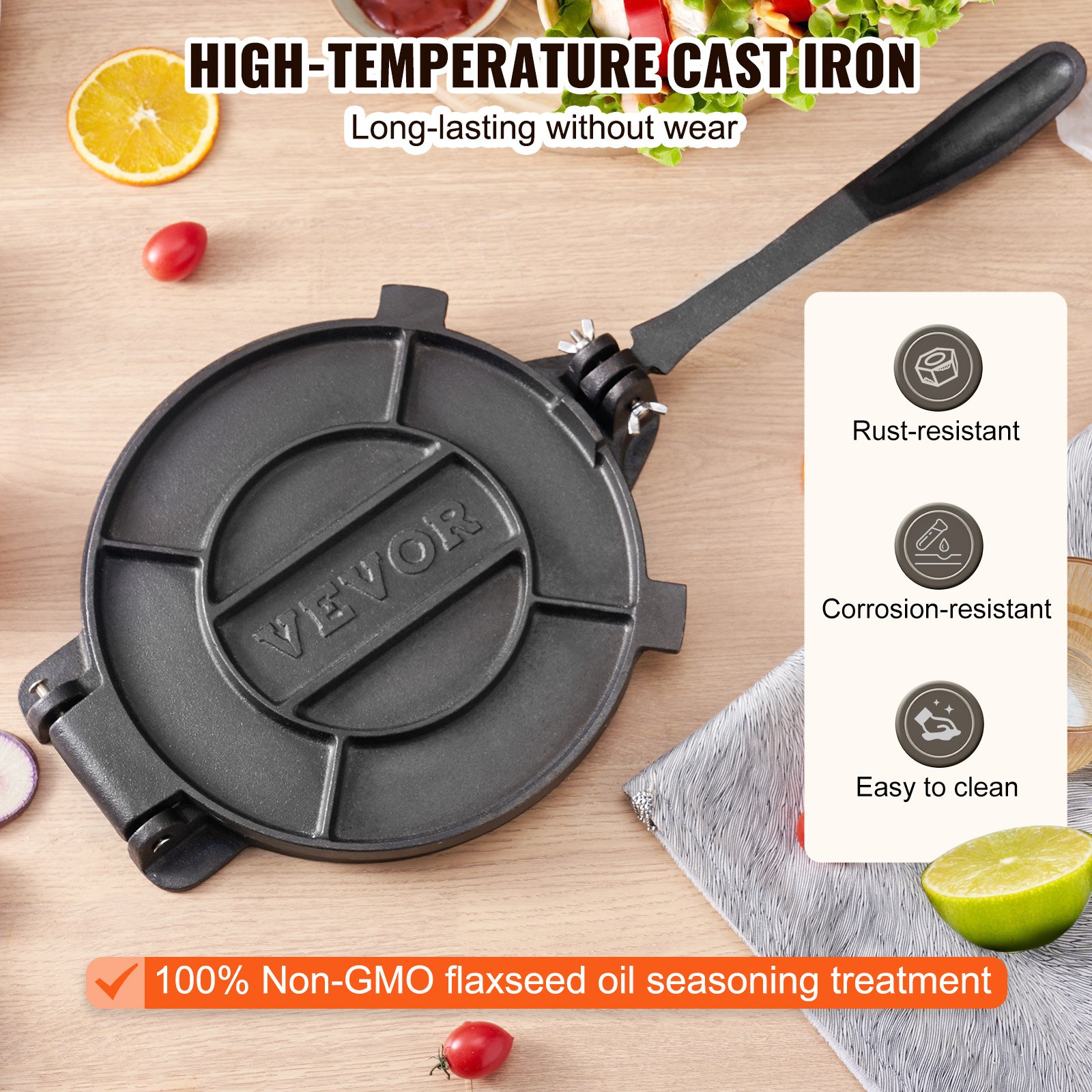 Tortilla Press, 10 Inch Tortil - Tortilla Press Cast 리뷰 및 가격