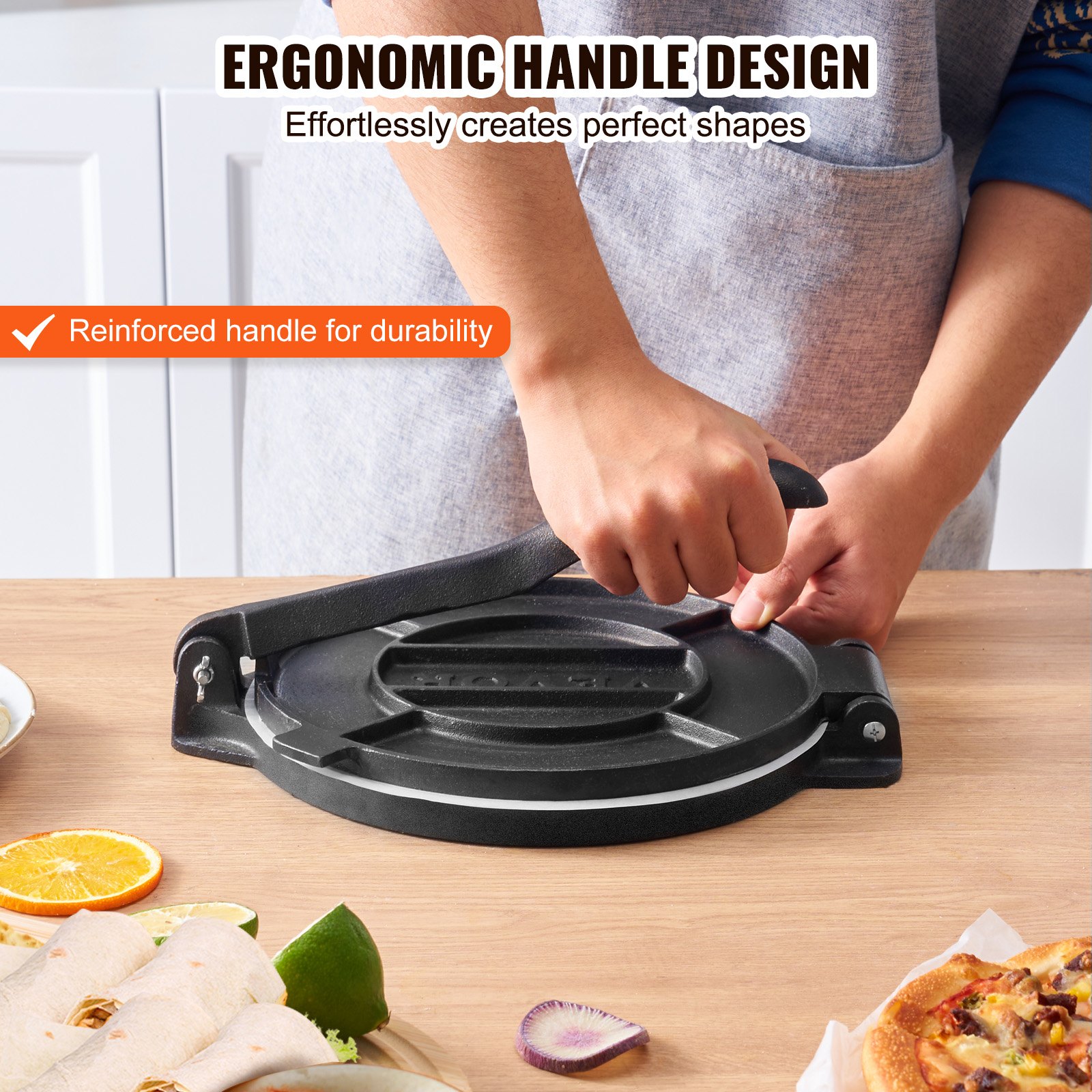 Tortilla Press, 10 Inch Tortil - Tortilla Press Cast 리뷰 및 가격