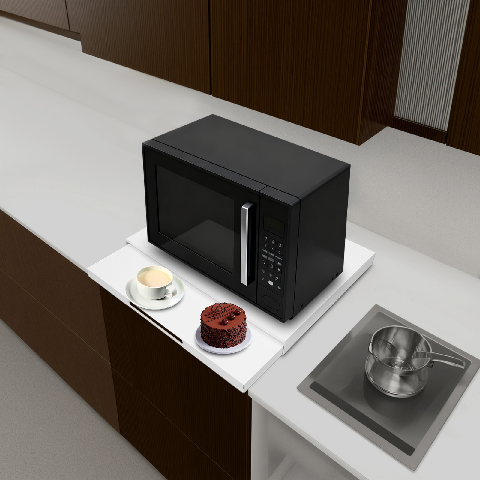 Microwave Stand with Pull-Out  - Kitchen Appliances Countertop 리뷰 및 가격