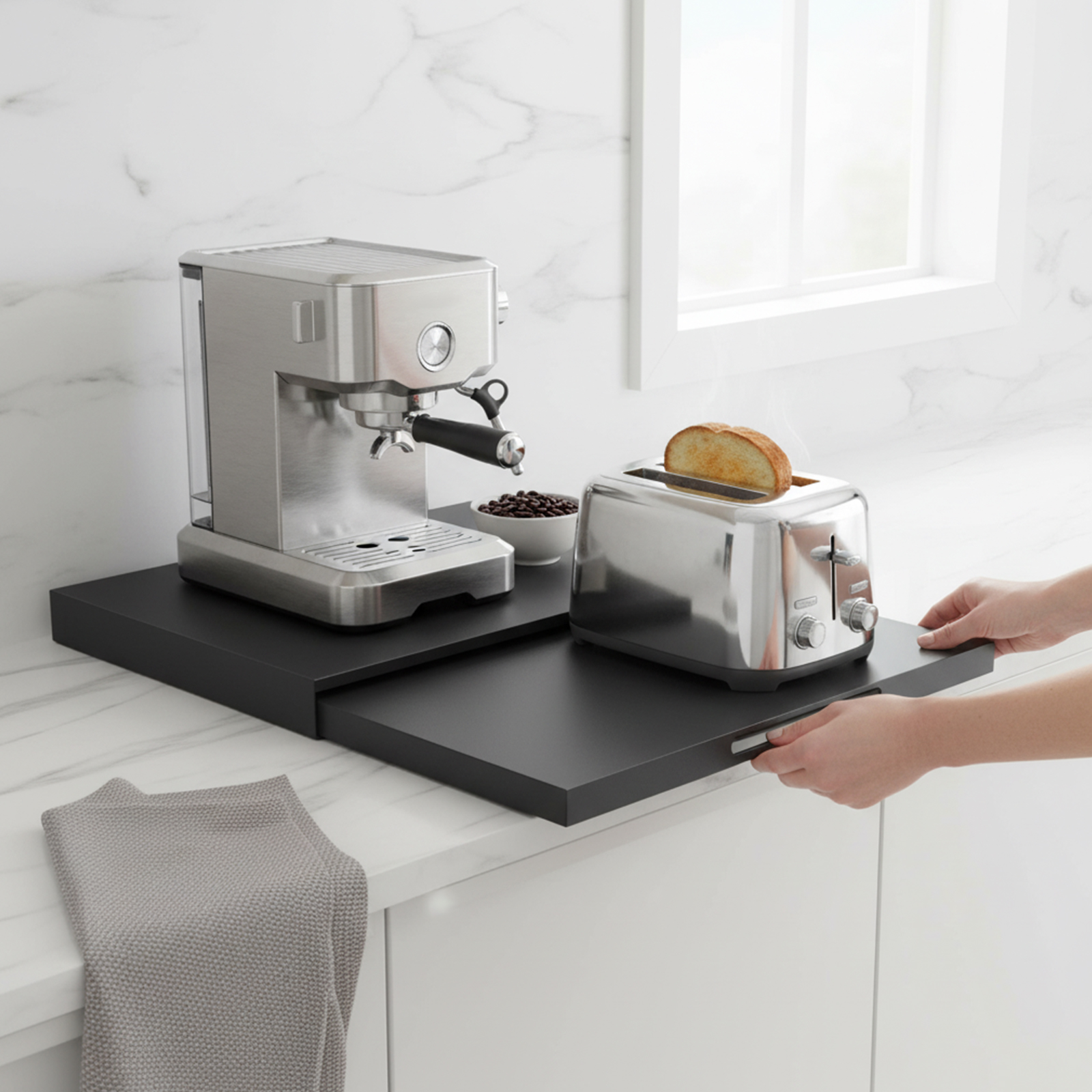 Microwave Stand with Pull-Out  - Kitchen Appliances Countertop 리뷰 및 가격