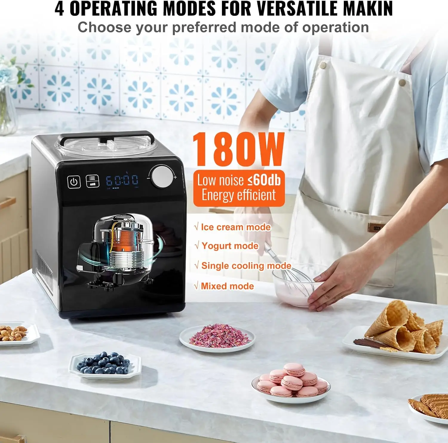 Upright Automatic Ice Cream Ma - Ice Cream Maker Electric 리뷰 및 가격