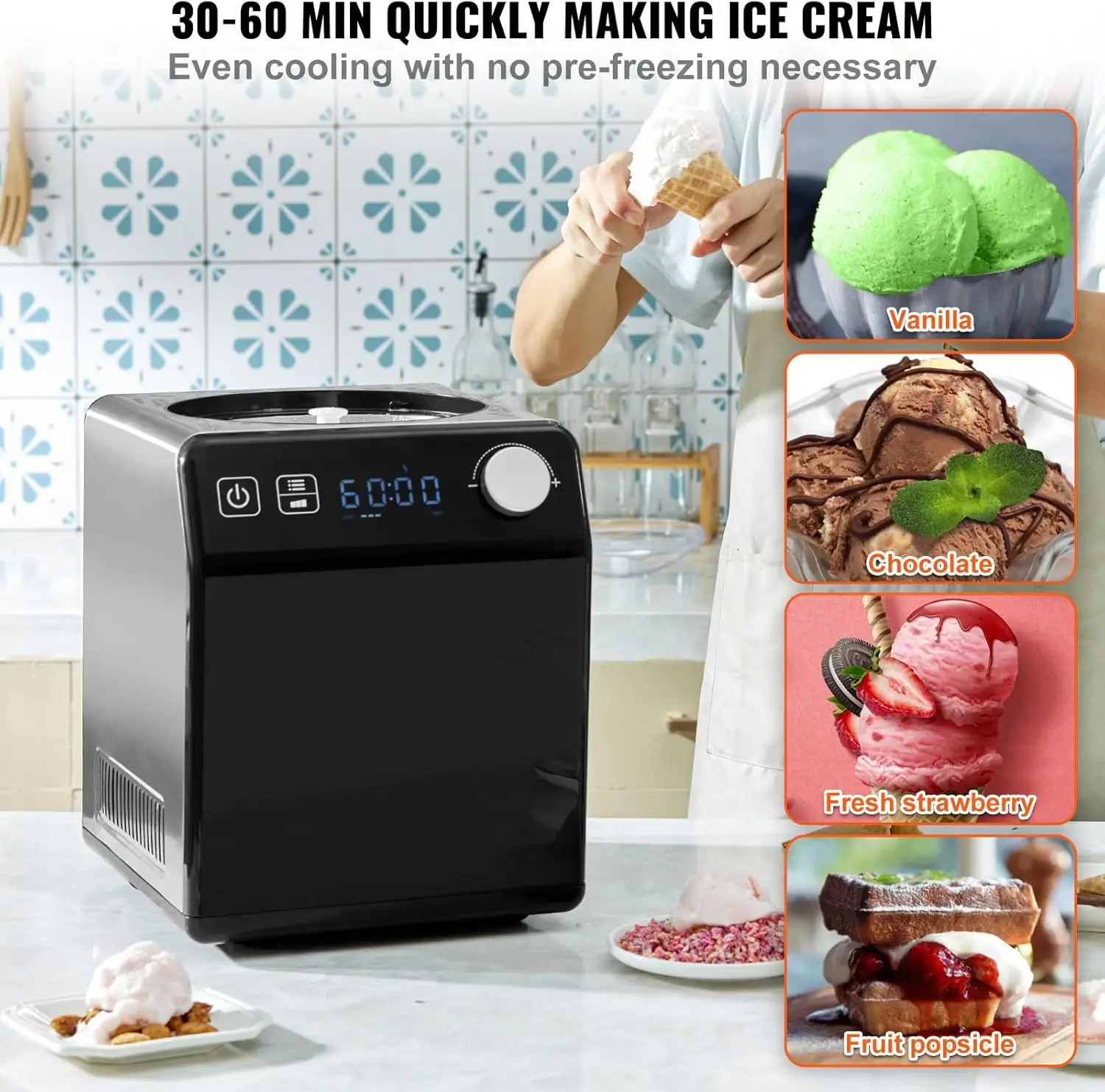 Upright Automatic Ice Cream Ma - Ice Cream Maker Electric 리뷰 및 가격