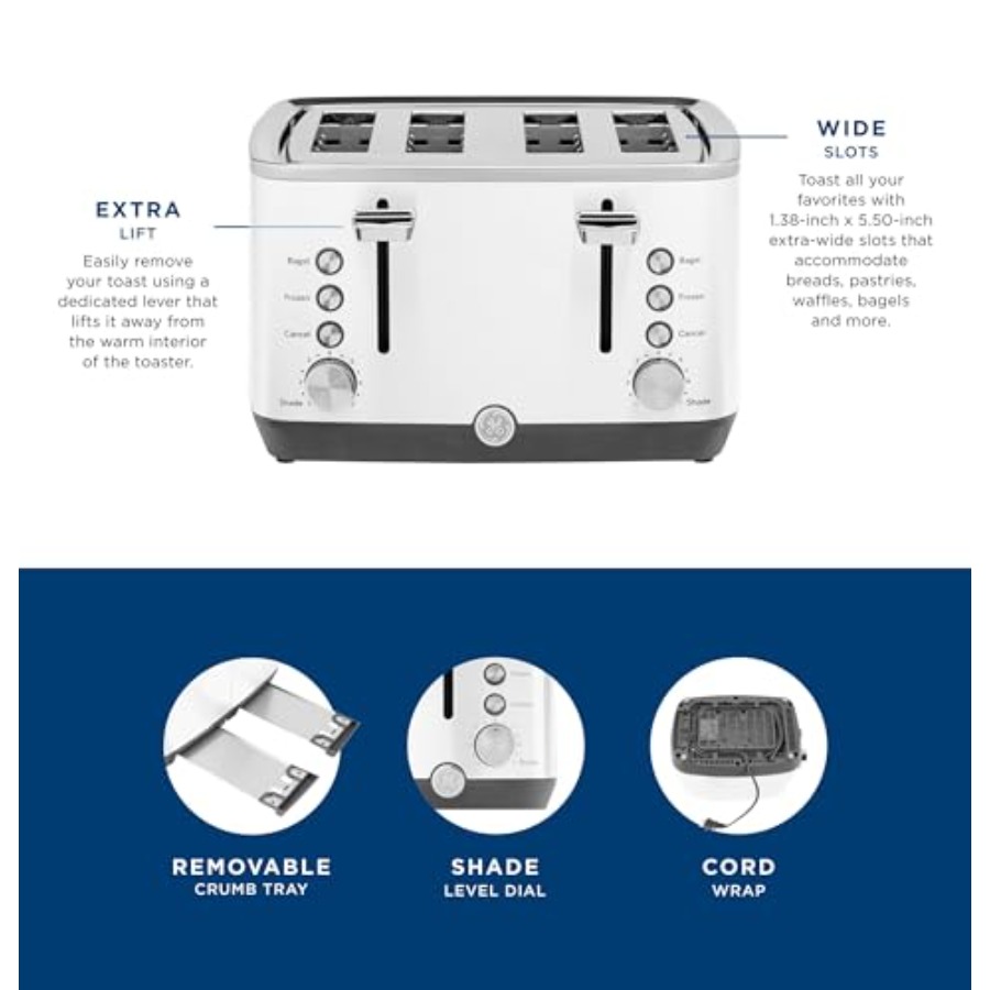 4 Slice Toaster with Extra Wid - Kitchen Appliances Countertop 리뷰 및 가격