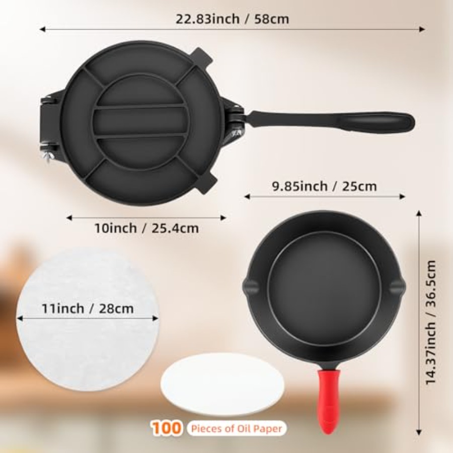 10 Inch Cast Iron Tortilla Pre - Tortilla Press Cast 리뷰 및 가격