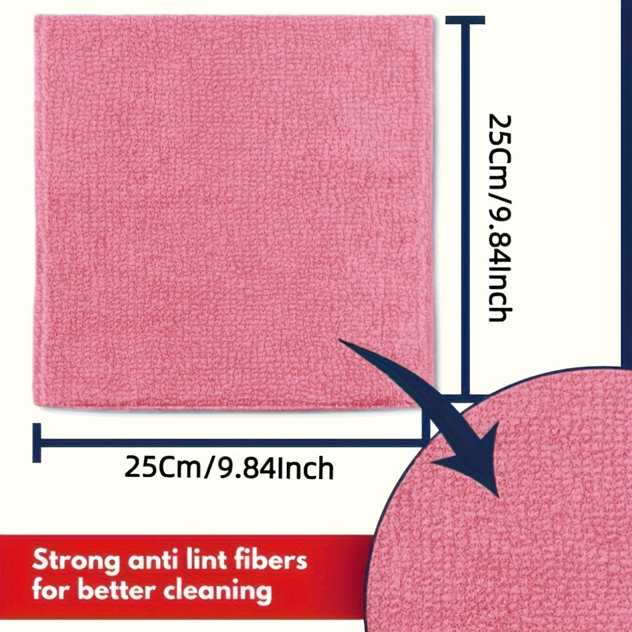 1-50Pcs Light Pink Microfiber  - Kitchen Appliances Countertop 리뷰 및 가격