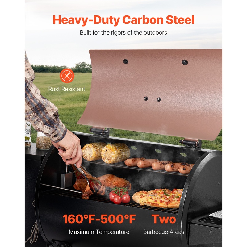 Wood Pellet Grill Smoker with  - Electric Smoker Bbq 리뷰 및 가격