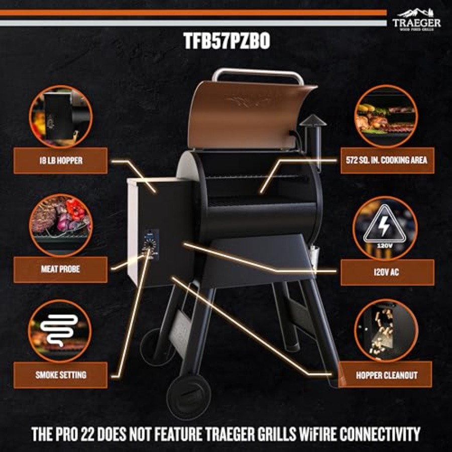 Grills Pro 22 Wood Pellet Gril - Electric Smoker Bbq 리뷰 및 가격