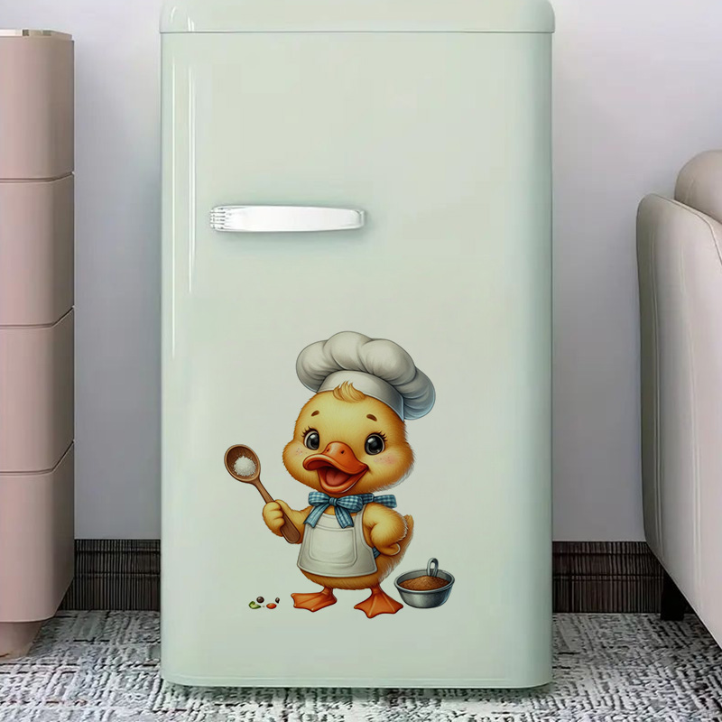 Cartoon Duck Chef Self-Adhesiv - Kitchen Appliances Design 리뷰 및 가격