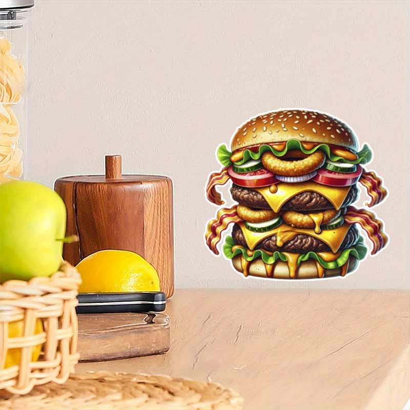 Tasty Hamburger Food Art Wall  - Kitchen Appliances Design 리뷰 및 가격