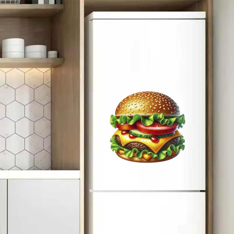 Tasty Hamburger Food Art Wall  - Kitchen Appliances Design 리뷰 및 가격