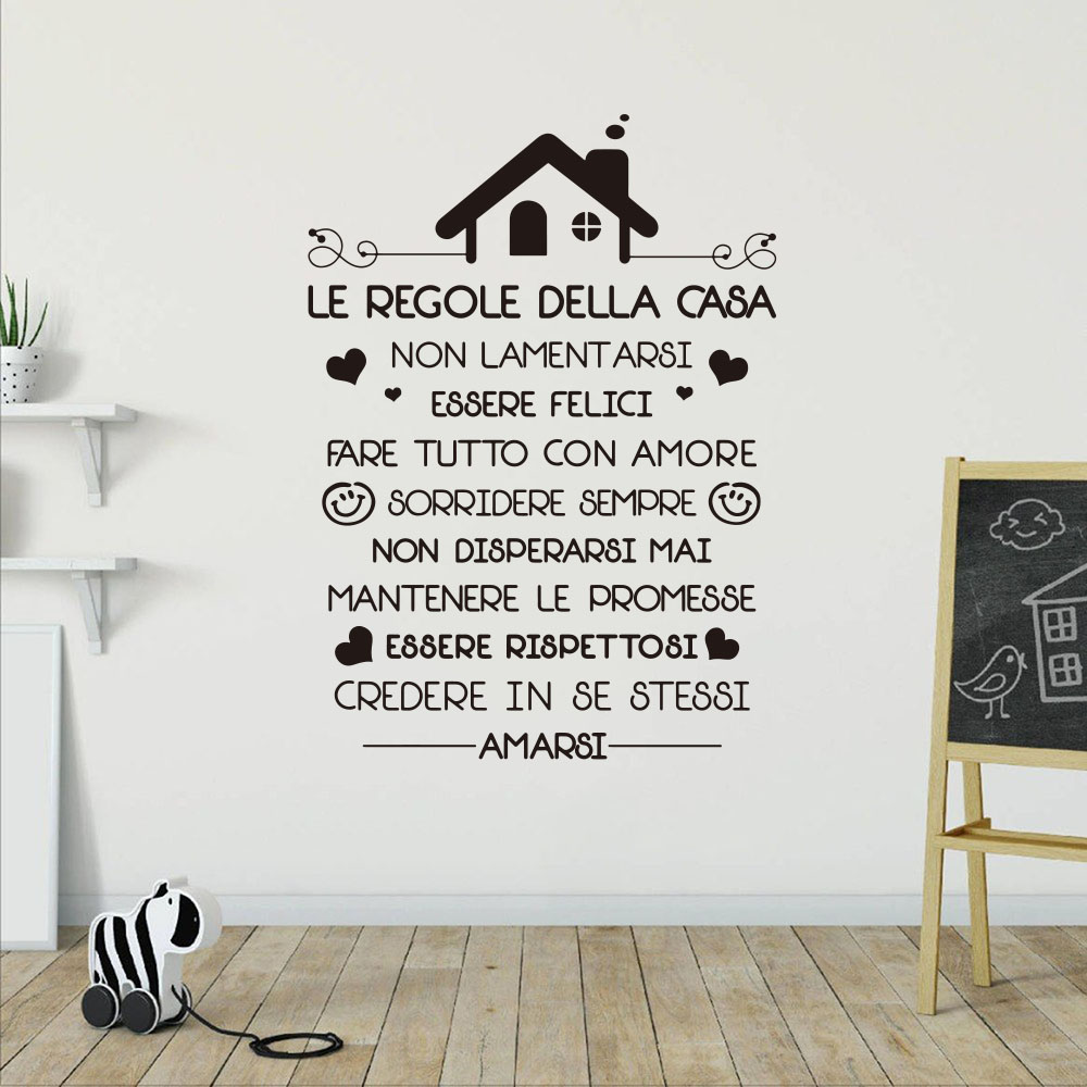 Italian House Rules Wall Decal - Kitchen Appliances Design 리뷰 및 가격