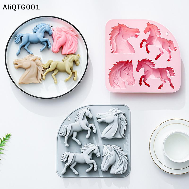 4-Cavity 3D Horse Silicone Mol - Kitchen Appliances For Cooking 리뷰 및 가격