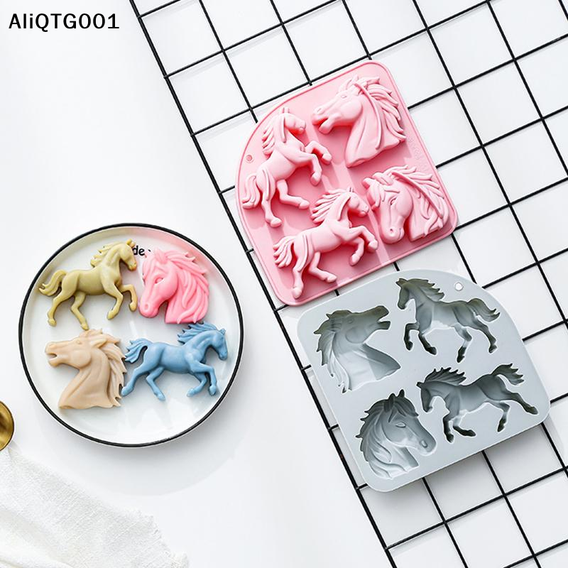 4-Cavity 3D Horse Silicone Mol - Kitchen Appliances For Cooking 리뷰 및 가격