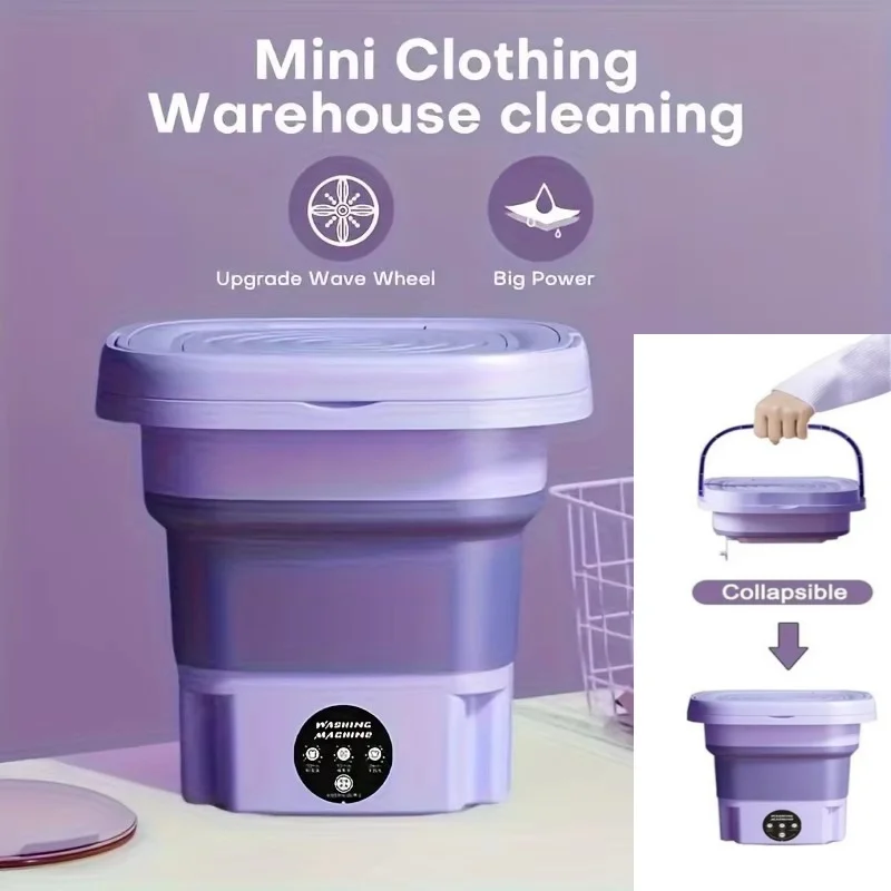 8L Foldable Mini Washing Machi - Kitchen Appliances Small 리뷰 및 가격